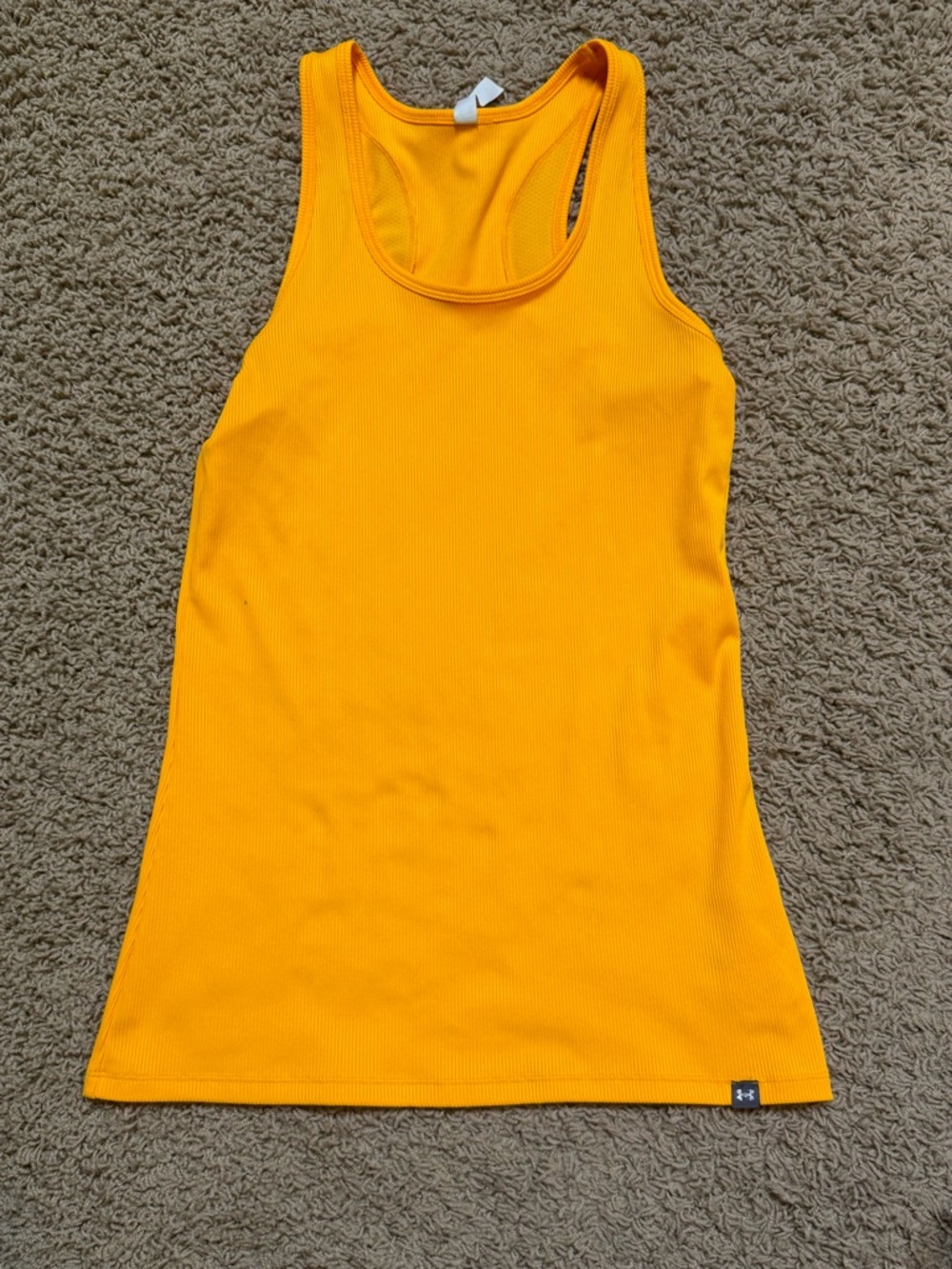 Under Armour Bright Orange Racerback Performance Tank - Picture 2 of 4